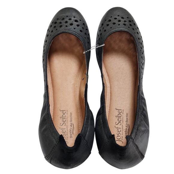 Josef Seibel Womens Pippa Ballet Flats Size EU 41 US 10-10.5 Nesty Oil Leather - Picture 7 of 8